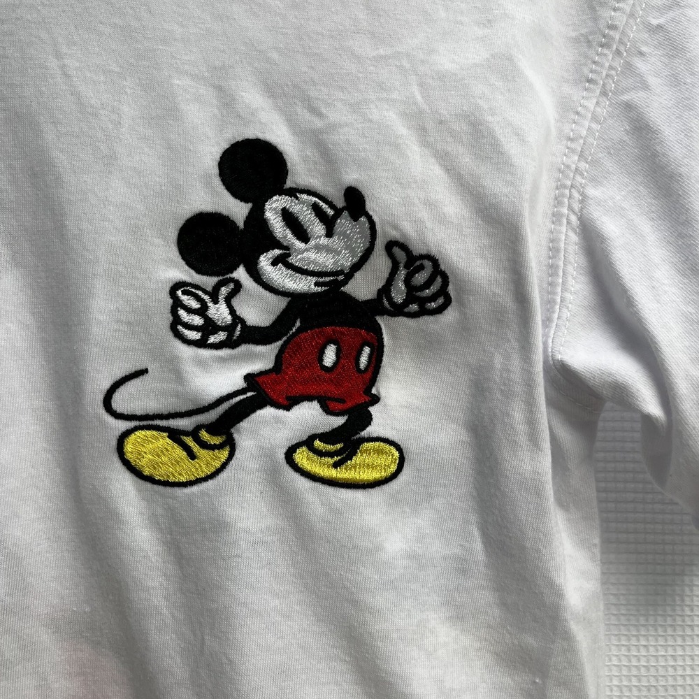 Disney Mickey Mouse Embroidered Original Crew Mickey & Friends‎ T Shirt XS